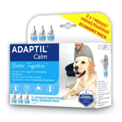 Hot Calm Home Refill 3 x 48 ml Plejemidler Til Hund Med Fokus På Sundhed Og Velvære|Pleje Af Hvalpe - Alt I Plejemidler Til Pels, Poter Og Hud