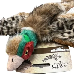 Hot AFP Fasan Large 32x32 cm - plys hundebamse med squeaker Hundelegetøj Til Alle Hunde Leg Og Aktivering Året Rundt|Legetøj Til Hvalpe - Sjov Leg, Aktivering Og Tryghed Fra Første Dag