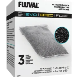 Discount Aktivt Kul 3 stk i pakning til SPEC 3 og FLEX 34L eller 57L Reservedele Til Akvarier|Filtermaterialer Til Akvariepumper