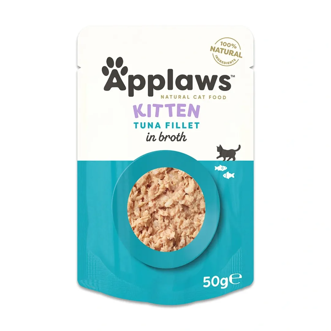 Sale Applaws Kattevådmad killing Tun 50g sovs (pose) Killingefoder - Sundt Kattefoder Til Killinger I Alle Racer|Kattefoder & Snacks