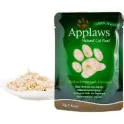 Online Applaws kattevådmad Kylling og Asparges 70 g (pouch) Kattefoder & Snacks