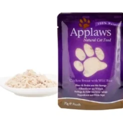 Best Applaws Kattevådmad Kylling og Vilde ris 70 g (pouch) Kattefoder & Snacks