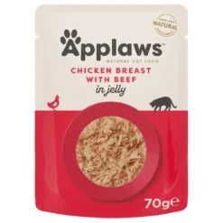 Best Applaws Kattevådmad kylling og okse 70 g (pouch) Kattefoder & Snacks