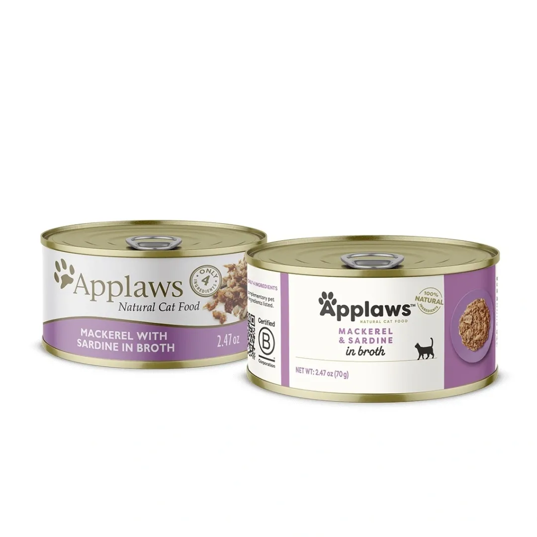 New Applaws Kattevådmad Makrel og Sardin 70 g Kattefoder & Snacks