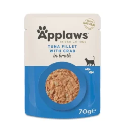 Applaws Kattevådmad Tun og Krabbe 70 g (pouch) - Naturligt vådfoder til katte Kattefoder & Snacks