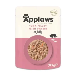 Outlet Applaws Kattevådmad tun og rejer i gele 70 g pose Kattefoder & Snacks