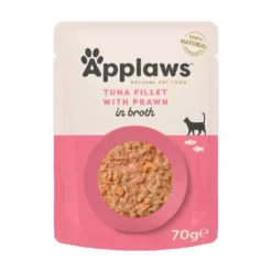 Clearance Applaws Kattevådmad Tun og Stillehavsrejer 70 g (pouch) Kattefoder & Snacks