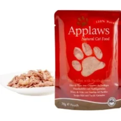Clearance Applaws Kattevådmad Tun og Stillehavsrejer 70 g (pouch) Kattefoder & Snacks