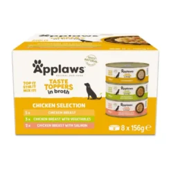 Discount Applaws multipack kylling i bouillon 8x156 gram Hundefoder