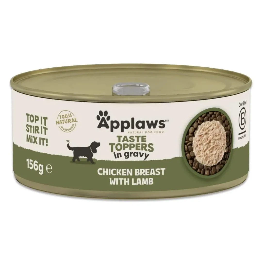 Hot Applaws multipack kylling i sovs 8x156 gram Hundefoder