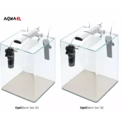Clearance Akvarie Opti Bent Hvid 20 Liter Akvarier