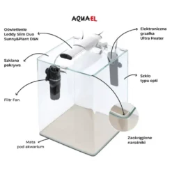 Discount Akvarie Opti Bent Hvid 30 Liter Akvarier