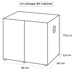 New Cabinet Ultra Scape 90 Snow Akvarieborde Og Akvariereoler