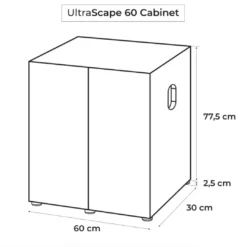 Clearance Cabinet Ultra Scape 60 Snow Akvarieborde Og Akvariereoler