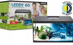 Sale Leddy Startersæt Day & Night Plus 54 Liter Sort Lampe Akvarier