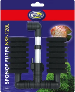 Hot Aqua Nova Luftfilter Dobbelt NSF-120L Luftfittings Og Filtre Til Luftpumper
