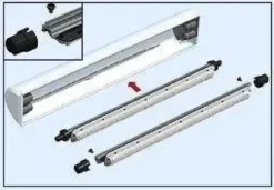 Outlet AquaRay T8 endestykker (aquabeam) Lamper Til Saltvandsakvarier|Akvarielamper