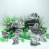Sale AquaScaping sten Black and White Multilayer pr kg Aquascaping|Dekoration Til Terrarier