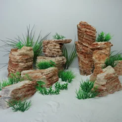 Aquascaping sten Red Multilayer pr kg Aquascaping|Dekoration Til Terrarier