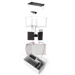 Online Armatus XS Saltvandsakvarium med sump 4 Liter Akvarier Til Saltvandsfisk|Akvarier