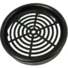 Outlet Rund Rist (Gitter) i Sort Ø 60 mm Akvariebaggrunde