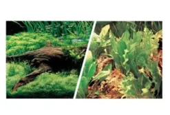 Online Baggrund 0,45 cm høj med planter på begge sider Akvariebaggrunde
