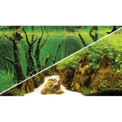 Best Baggrund til akvarium Canyon og Woodland (50 cm høj) 120 cm Akvariebaggrunde