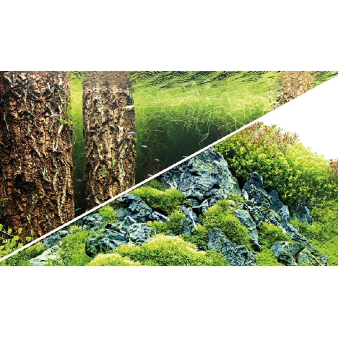 Hot Baggrund til akvarium Scapers Hill og forest (30 cm høj) 60 cm Akvariebaggrunde
