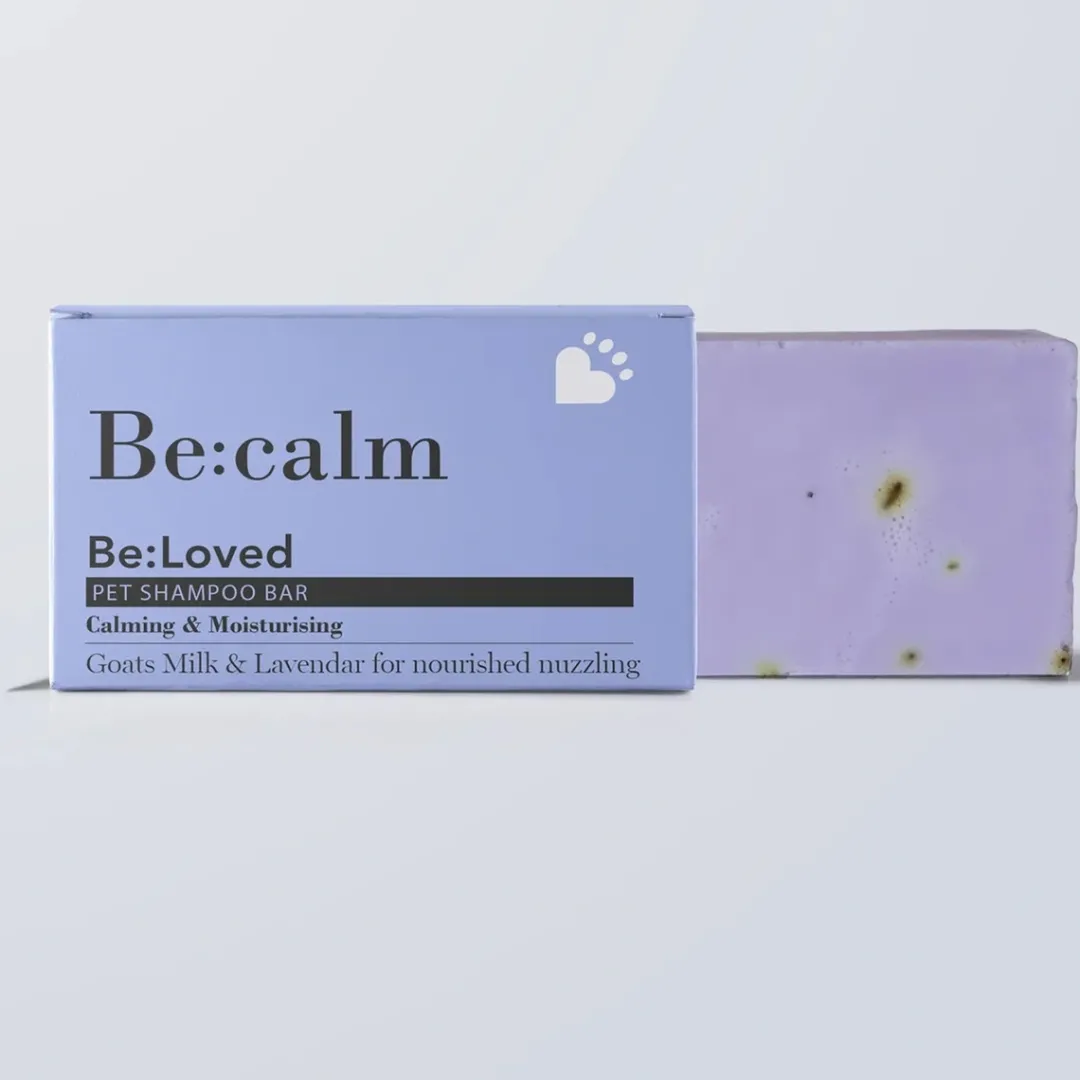 Clearance Be Calm Be Loved Shampoo bar 110 g Plejemidler Til Hund Med Fokus På Sundhed Og Velvære