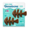 Outlet Fishbone Mini 2-pak - tyggeben med laksesmag Hundelegetøj Til Alle Hunde Leg Og Aktivering Året Rundt