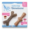Puppy 2-Pack Maplestick/Zaggler - hvalpe tyggeben Hundelegetøj Til Alle Hunde Leg Og Aktivering Året Rundt|Legetøj Til Hvalpe - Sjov Leg, Aktivering Og Tryghed Fra Første Dag