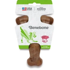 Outlet Wishbone Bacon S - tyggeben med bacon Hundelegetøj Til Alle Hunde Leg Og Aktivering Året Rundt