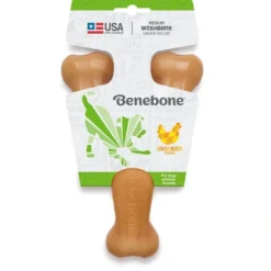 Discount Wishbone Kylling M - tyggeben med kylling Hundelegetøj Til Alle Hunde Leg Og Aktivering Året Rundt