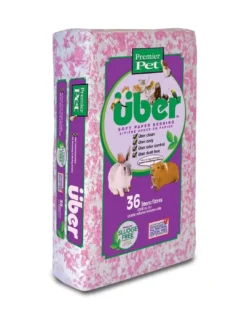 Sale Über papirstrøelse 36 L pink og hvid Bundlag Til Gnavere & Kaniner