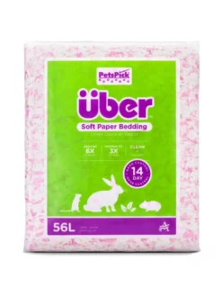 Sale Über Papirstrøelse 56 L pink og hvid Bundlag Til Gnavere & Kaniner