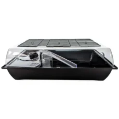 Clearance Big Alex hamsterbur Sort 78 x 48 x 26,5 cm - rummeligt hjem til din hamster Bure & Tilbehør Til Gnavere & Kaniner