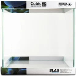 Blau Cubic Akvarium Aquascaping 27 L Optiwhite glas (30X30X30) Akvarier