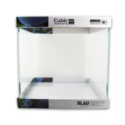 Outlet Blau Cubic Akvarium Aquascaping 42 L Optiwhite glas (35X35X35) Akvarier