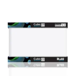 Clearance Blau CUBIC Panorama akvarium Nano Akvarium 28 L Optiwhite glas (40x25x28) Akvarier