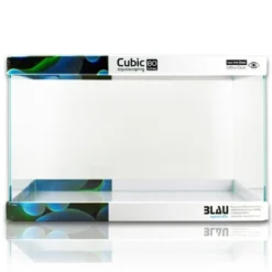 Discount Blau Glasakvarium CUBIC Aquascaping 80 62x36x36 cm Akvarier