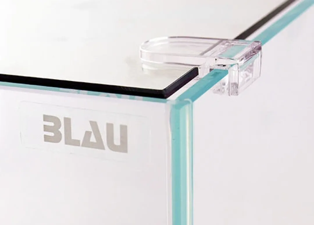 Discount Blau Glasakvarium CUBIC Aquascaping 80 62x36x36 cm Akvarier