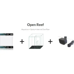 Blau Saltvandsakvarium Open Reef Experience 91 Liter 45x45x45 cm Akvarier