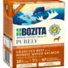 Hot Bozita Hund Purely Pate bøf og laks 370 g - Naturligt og saftigt Hundefoder