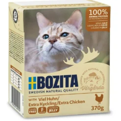 New Bozita Kattefoder Bidder i Gele med Kylling 370 gram Kattefoder & Snacks