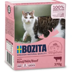 Bozita Kattefoder Bidder i Sovs med Oksekød 370 gram Kattefoder & Snacks