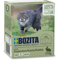 Best Bozita Kattefoder Bidder i Sovs med Kanin 370 gram Kattefoder & Snacks