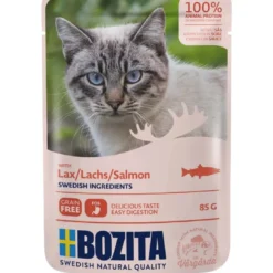 Best Bozita kattefoder pose 85g laks sovs Kattefoder & Snacks