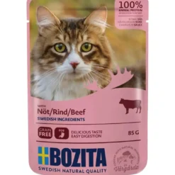 Clearance Bozita Kattefoder pose 85g Oksekød sovs Kattefoder & Snacks