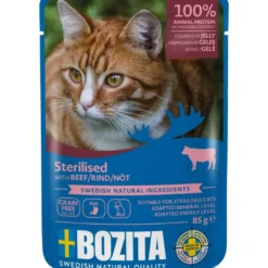 Best Bozita Kattefoder pose 85g Steriliseret bøf gele Kattefoder & Snacks