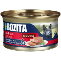 Discount Bozita Mousse Oksekød 85 g - Kornfrit Fuldfoder til Kat Kattefoder & Snacks